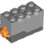 Набор LEGO Electric Sound Brick 2 x 4 x 2 with Light Bluish Gray Top and Doorbell then Dog Bark Sound [5771], Светлый сине-серый