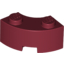 Набор LEGO Brick, Round Corner 2 x 2 Macaroni with Stud Notch and Reinforced Underside (New Style), Темно-красный