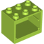 Набор LEGO Cupboard 2 x 3 x 2 with Hollow Studs, Лайм