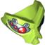 Набор LEGO Face, Alien with Black Eye and Silver and Red Mechanical Eye Print, Лайм