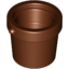 Набор LEGO Bucket 1 x 1 x 1, Красно-коричневый
