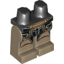 Набор LEGO Legs and Black Hips with SW Golden Belt Geonosian Print, Dark Tan