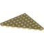 Набор LEGO Wedge Plate 8 x 8 Cut Corner, Tan