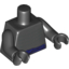 Набор LEGO Torso with Muscles and Purple Belt Print / Black Arms / Black Hands, Черный