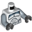 Набор LEGO Torso SW Wolfpack Clone Trooper Print / Sand Blue Arms / Black Hands, Белый