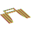 Набор LEGO Cloth Curtain with Red, Yellow and Green Print [10220], Бесцветный