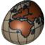 Набор LEGO Hemisphere 2 x 2 with Cutout with Europe, Africa, Asia, Australia Globe Print, Dark Tan