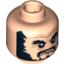 Набор LEGO Minifig Head PotC Blackbeard Bushy Black Beard, Moustache, Eyebrows Print [Blocked Open Stud], Light Flesh