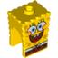 Набор LEGO Minifig Head Modified SpongeBob SquarePants with Open Smile Large Print, Желтый