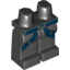 Набор LEGO Legs and Hips with Dark Blue Belts and Leg Markings Print, Черный