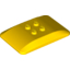 Набор LEGO Wedge 6 x 4 x 2/3 Quad Curved, Желтый