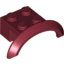 Набор LEGO Mudguard 4 x 2 1/2 x 1 with Arch Round, Темно-красный