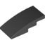 Набор LEGO Slope Curved 4 x 2 No Studs, Черный