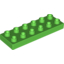 Набор LEGO Duplo, Plate 2 x 6, Ярко-зеленый