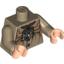 Набор LEGO Torso Harry Potter Professor Sprout Smock Top with Leaves Print / Dark Tan Arms / Light Flesh Hands, Dark Tan