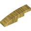 Набор LEGO Slope Curved 4 x 1 No Studs [Stud Holder with Asymmetric Ridges], Pearl Gold