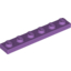 Набор LEGO Plate 1 x 6, Medium Lavender