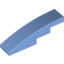 Набор LEGO Slope Curved 4 x 1 No Studs [Stud Holder with Asymmetric Ridges], Medium Blue