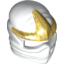 Набор LEGO Minifig Headgear Ninjago Wrap with Gold 3 Point Emblem Print, Белый