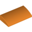 Набор LEGO Slope Curved 2 x 4 x 2/3 [Bottom Tubes], Оранжевый