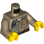 Набор LEGO Torso Shirt Button Down with Pockets, Radio, Badge and Dark Brown Belt Print / Dark Tan Arms / Yellow Hands, Dark Tan