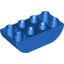 Набор LEGO Brick 2 x 4 Curved Bottom, Голубой