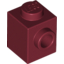 Набор LEGO Brick Special 1 x 1 with Stud on 1 Side, Темно-красный