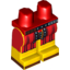 Набор LEGO Legs and Red Hips with Belt, Red Roman Tunic and Reddish Brown Sandals Print, Желтый