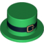 Набор LEGO Minifig Top Hat with Black Belt and Gold Buckle Print, Зеленый