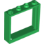 Набор LEGO Window 1 x 4 x 3 without Shutter Tabs, Зеленый