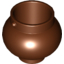 Набор LEGO Minifig Pot Small with Handle Holders, Красно-коричневый