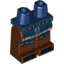 Набор LEGO Legs and Dark Blue Hips with Belt, Dark Blue Armor and Black Hooves Print, Красно-коричневый
