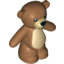 Набор LEGO Teddy Bear - Arms Down with Black Eyes, Nose and Mouth / Tan Belly Print, Dark Flesh