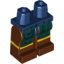 Набор LEGO Legs and Dark Blue Hips with Dark Green Tartan Kilt Print, Красно-коричневый
