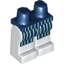 Набор LEGO Legs and Dark Blue Hips with Dark Blue Apron with White Stripes Print, Белый