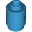 Набор LEGO Brick Round 1 x 1 Open Stud, Dark Azure