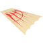 Набор LEGO Cloth Sail 28 x 18 Right with Red and Dark Tan Print, Tan