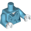 Набор LEGO Torso Surgeon V-Neck Overalls with Wrinkles Print / Medium Azure Arms / White Hands, Medium Azure