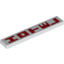Набор LEGO Tile 1 x 6 with Red Vertical 'HOTEL' Print, Белый