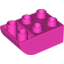 Набор LEGO Brick 2 x 3 with Curved Bottom, Темно-розовый