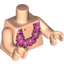 Набор LEGO Torso SpongeBob with Belly Button (Navel) and Pink Lei Print / Light Flesh Arms / Light Flesh Hands, Light Flesh