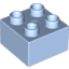 Набор LEGO Brick 2 x 2, Bright Light Blue