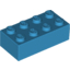 Набор LEGO Brick 2 x 4, Dark Azure