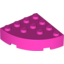 Набор LEGO Brick Round Corner 4 x 4 Full Brick, Темно-розовый