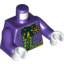 Набор LEGO Torso Dark Purple Jacket with Chequered Waistcoat Print / Dark Purple Arms / White Hands, Темно-фиолетовый