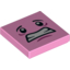 Набор LEGO Tile 2 x 2 with Face Print, Ярко-розовый