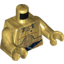 Набор LEGO Torso C-3PO with Blue, Red and White Wires Print / Pearl Gold Arms / Pearl Gold Hands, Pearl Gold