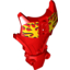 Набор LEGO Hero Factory Full Torso Armor with Yellow Flames Print (Furno), Красный