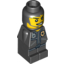 Набор LEGO Microfig City Alarm Police Officer, Черный
