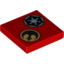 Набор LEGO Tile 2 x 2 with SW Imperial and Rebel Logo Print, Красный